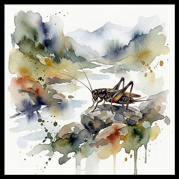Cricket Among Serene Landscapes