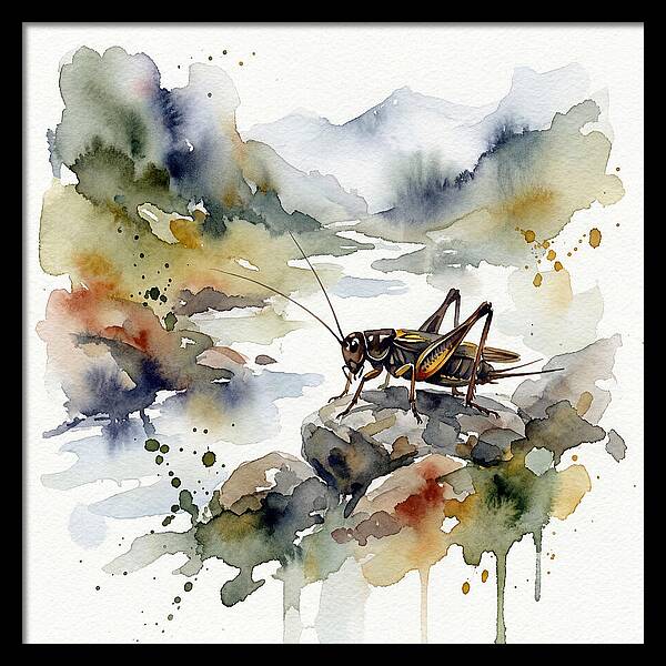 Cricket Among Serene Landscapes