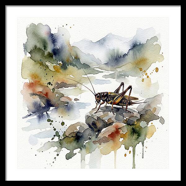Cricket Among Serene Landscapes