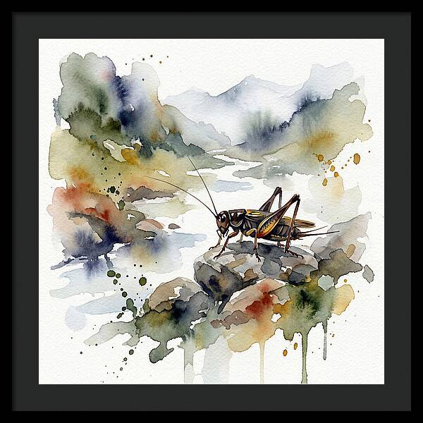 Cricket Among Serene Landscapes