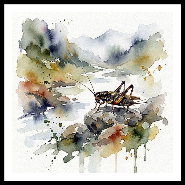 Cricket Among Serene Landscapes