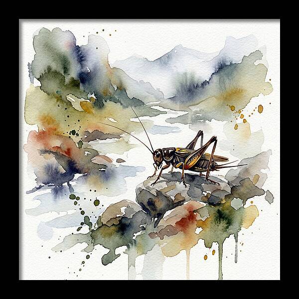 Cricket Among Serene Landscapes