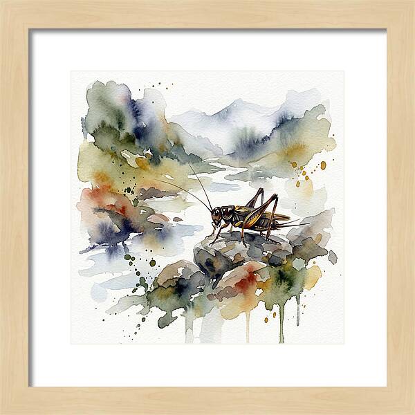 Cricket Among Serene Landscapes