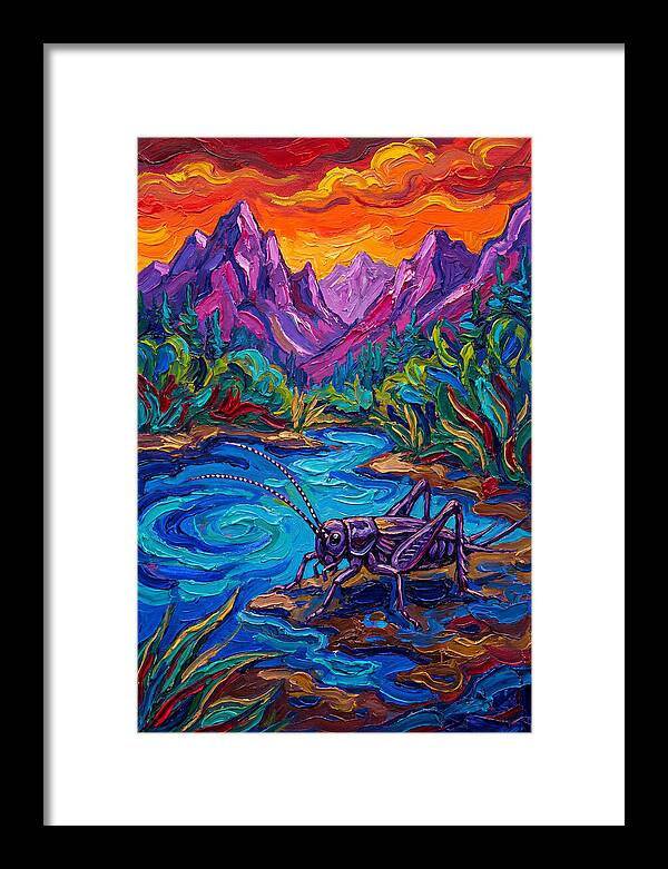 Cricket In Vibrant Landscape