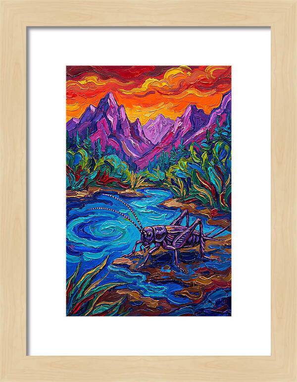 Cricket In Vibrant Landscape