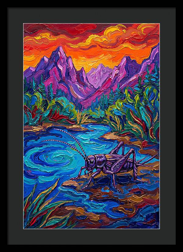 Cricket In Vibrant Landscape