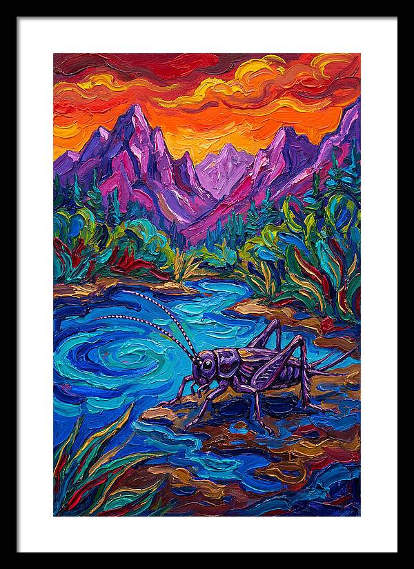 Cricket In Vibrant Landscape
