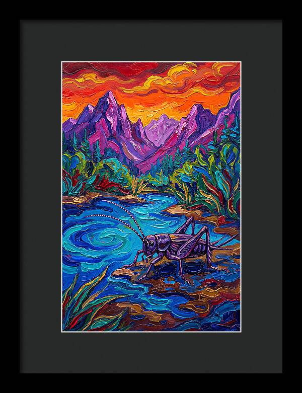 Cricket In Vibrant Landscape