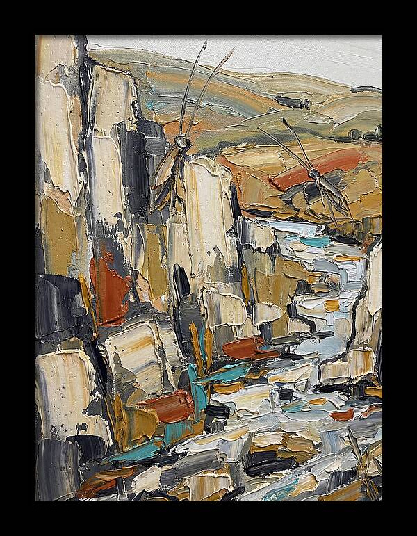 Crickets Among Rocky Terrain
