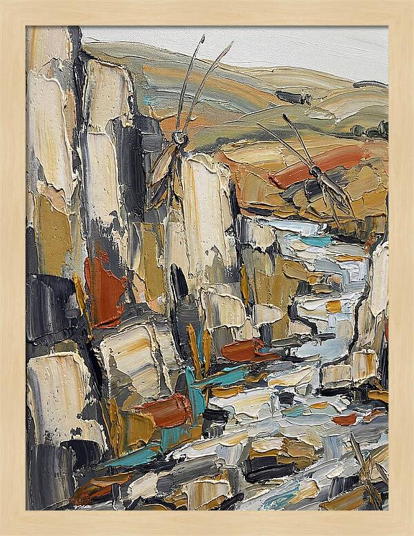 Crickets Among Rocky Terrain