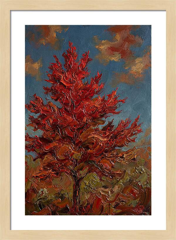 Crimson Maple Tree Ablaze
