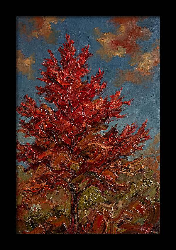 Crimson Maple Tree Ablaze