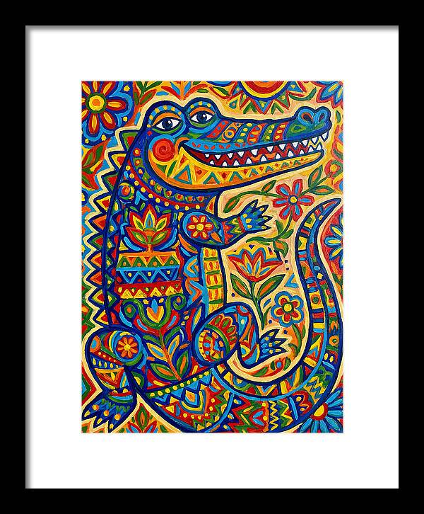Crocodile Folk Art
