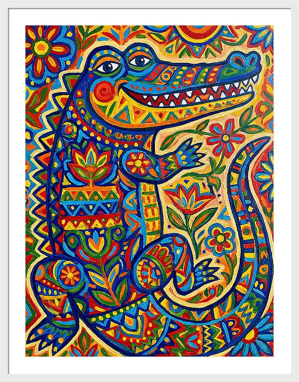 Crocodile Folk Art