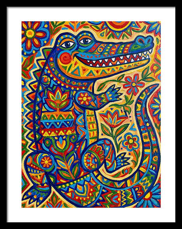 Crocodile Folk Art