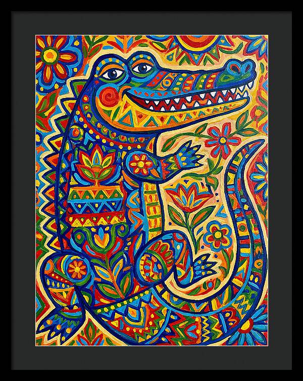 Crocodile Folk Art