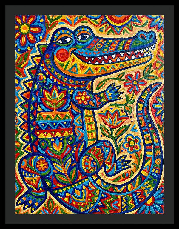 Crocodile Folk Art