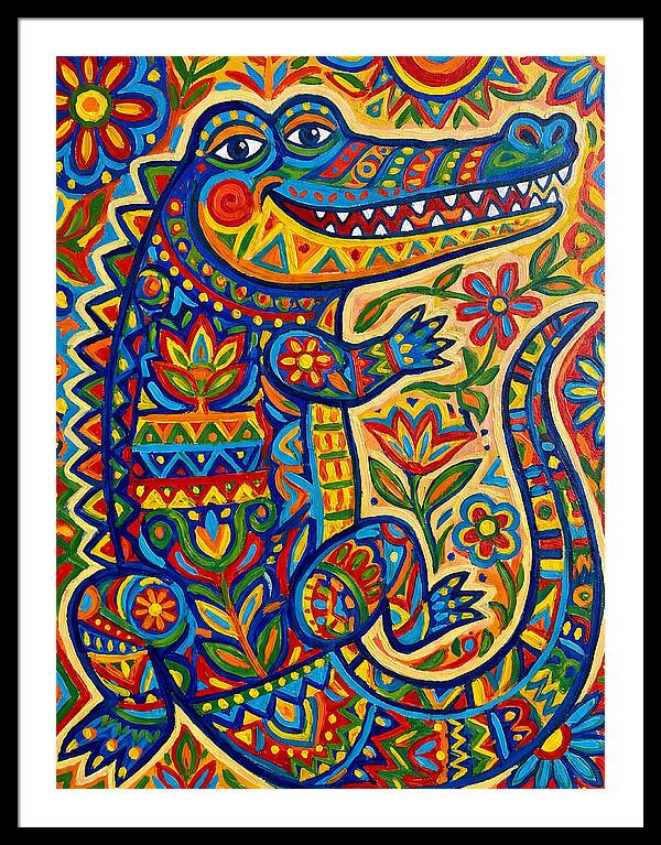 Crocodile Folk Art