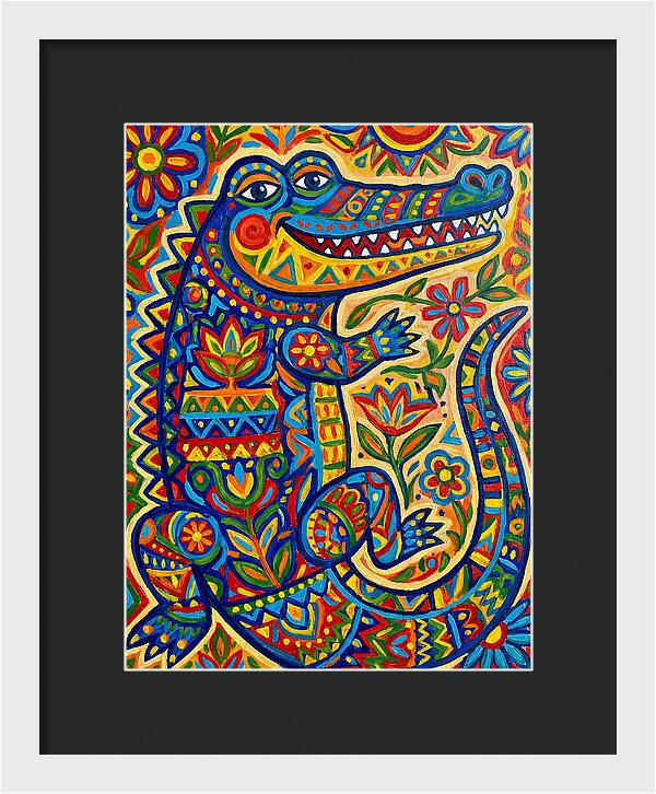 Crocodile Folk Art