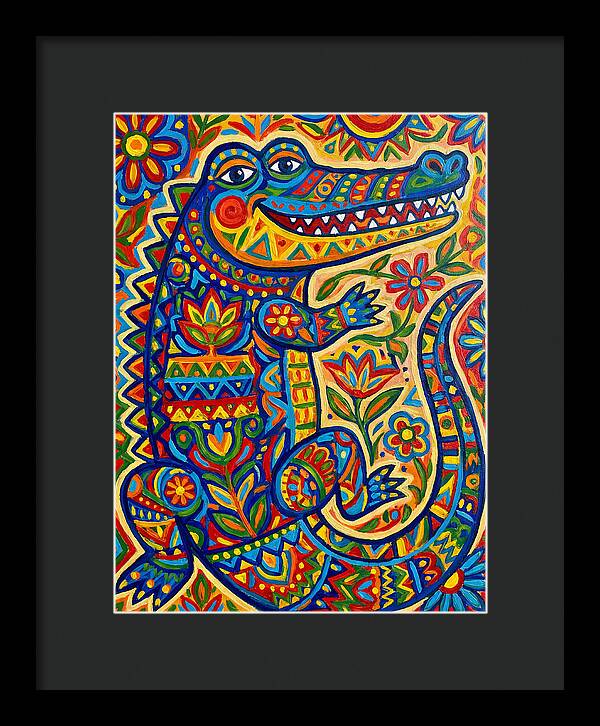 Crocodile Folk Art