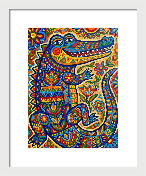Crocodile Folk Art