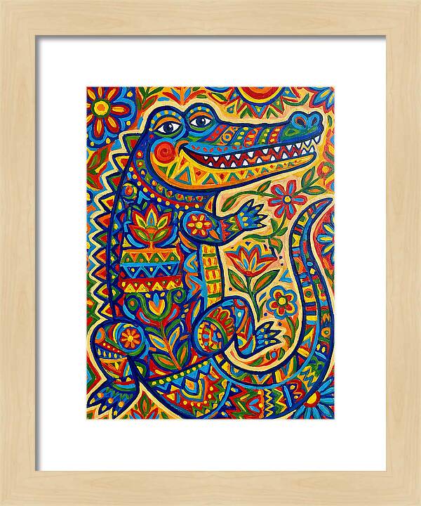 Crocodile Folk Art