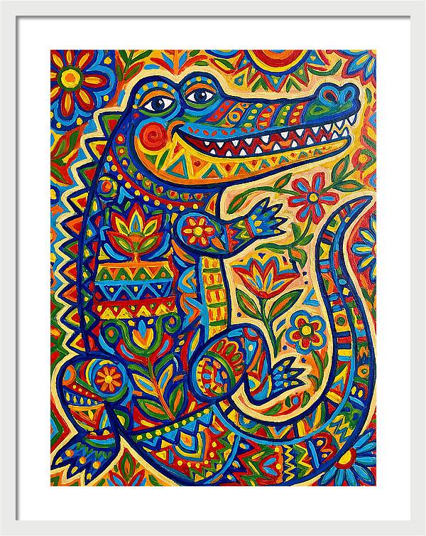Crocodile Folk Art
