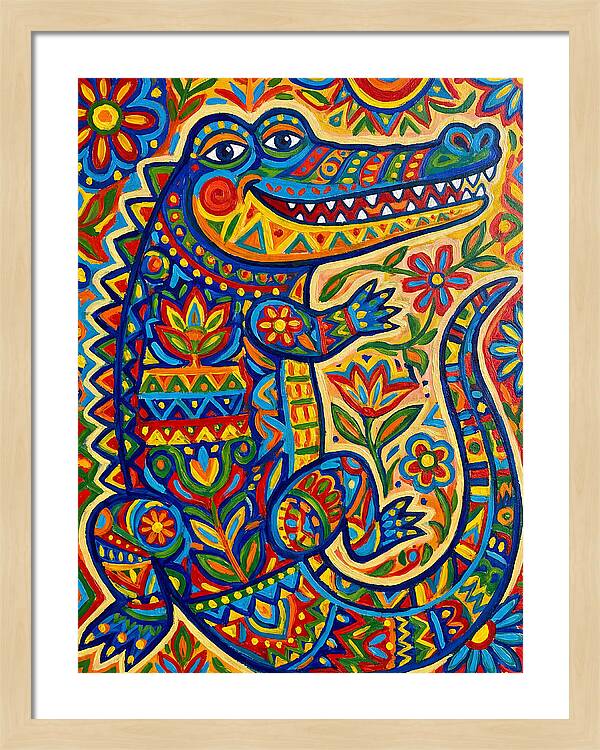 Crocodile Folk Art