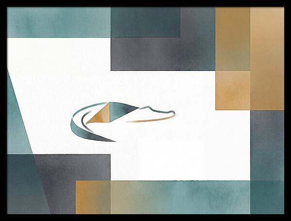 Crocodile In Abstract Harmony