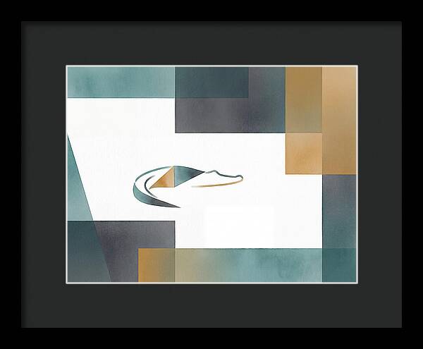 Crocodile In Abstract Harmony