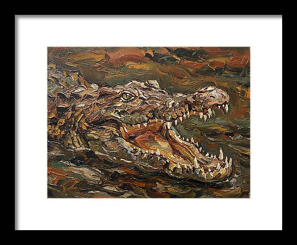 Crocodile In Bold Colors