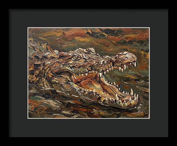 Crocodile In Bold Colors