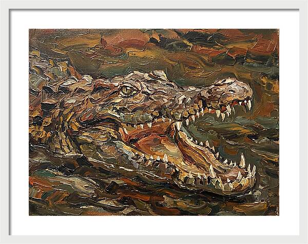 Crocodile In Bold Colors