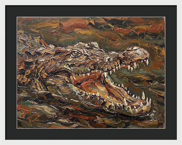 Crocodile In Bold Colors