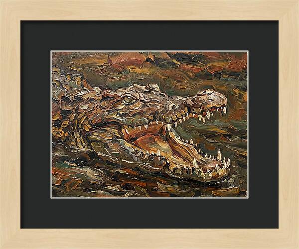 Crocodile In Bold Colors