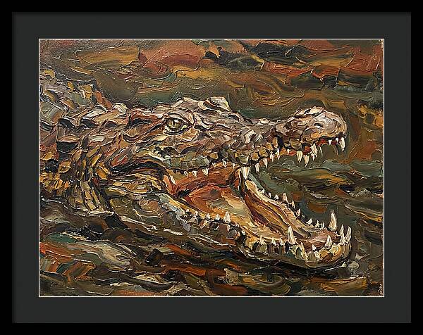 Crocodile In Bold Colors
