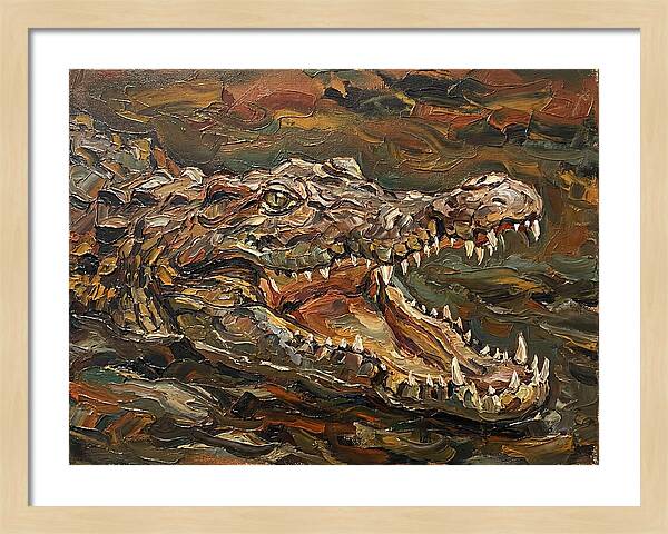 Crocodile In Bold Colors