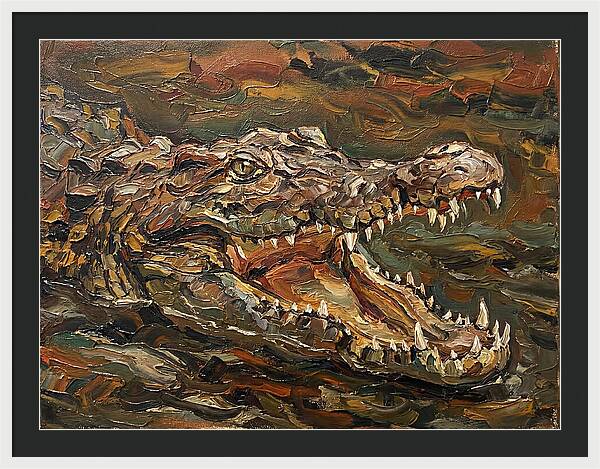 Crocodile In Bold Colors