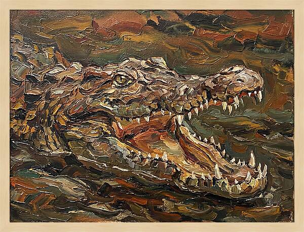 Crocodile In Bold Colors