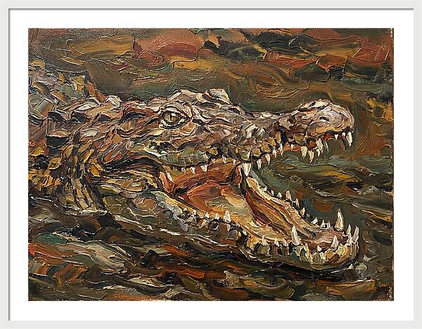 Crocodile In Bold Colors