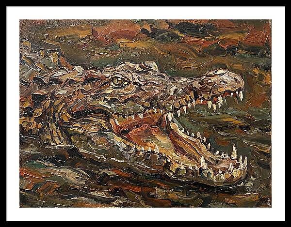 Crocodile In Bold Colors