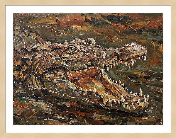 Crocodile In Bold Colors