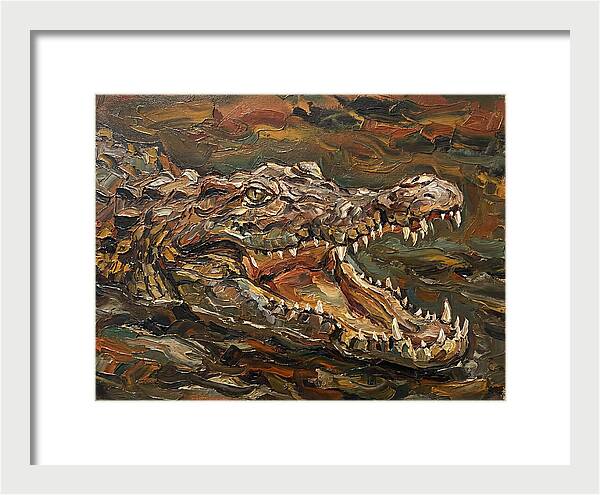 Crocodile In Bold Colors