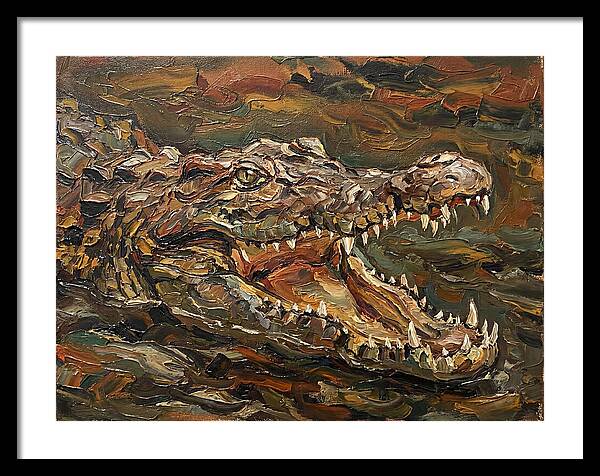 Crocodile In Bold Colors