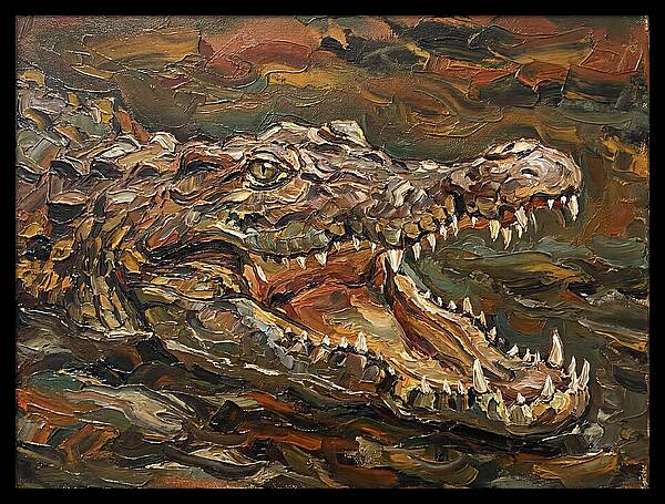 Crocodile In Bold Colors