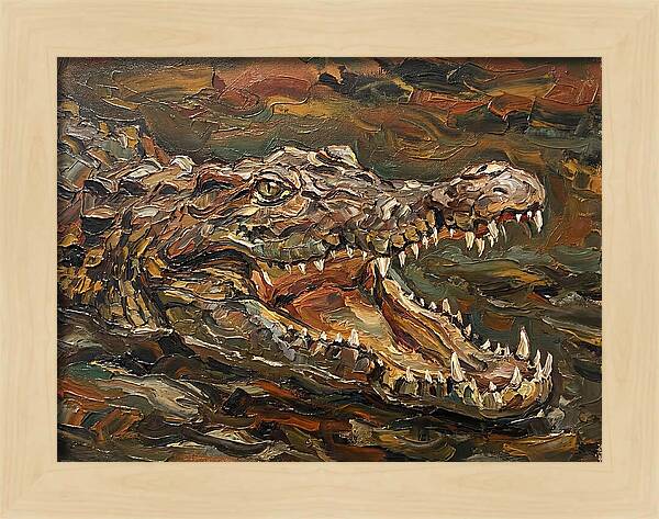 Crocodile In Bold Colors