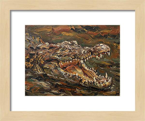 Crocodile In Bold Colors