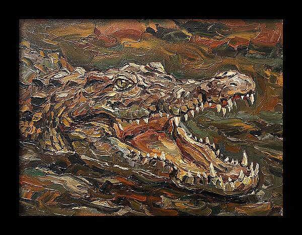 Crocodile In Bold Colors