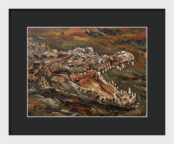 Crocodile In Bold Colors