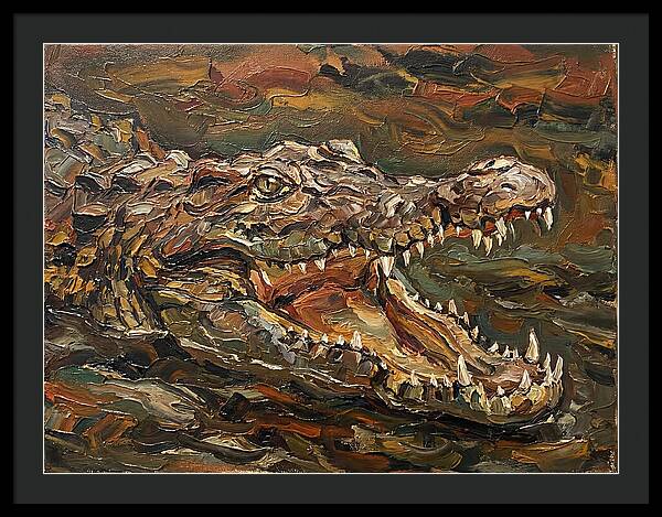 Crocodile In Bold Colors